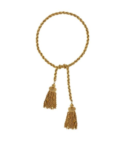 Monet Pre-Owned 1970s chain tassel necklace