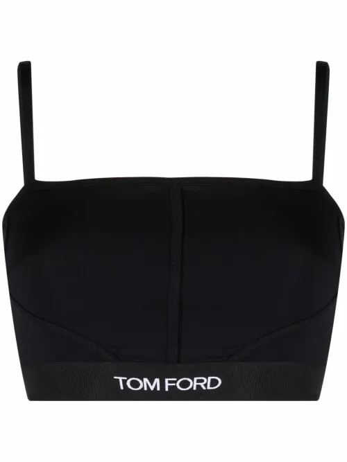 Soutien-gorge à bande logo - TOM FORD - Modalova