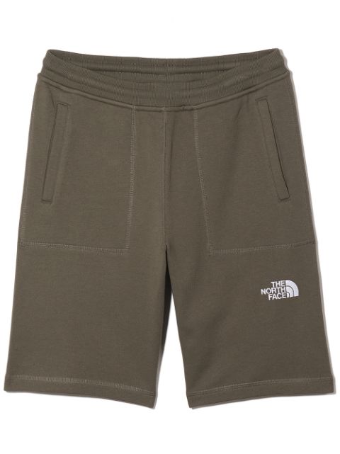 The North Face Kids TEEN logo-embroidered track shorts
