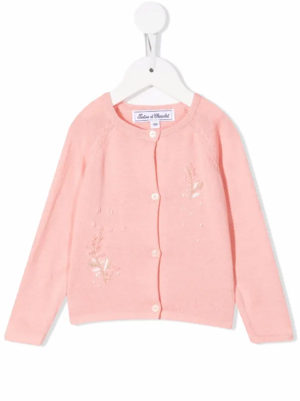 cotton floral cardigan