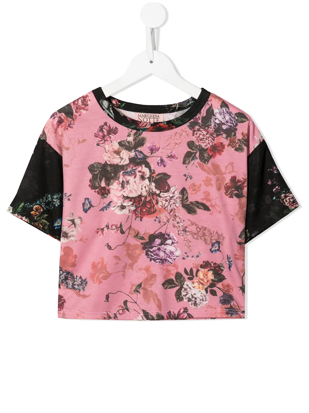 

MARCHESA NOTTE MINI floral print T-shirt - Pink