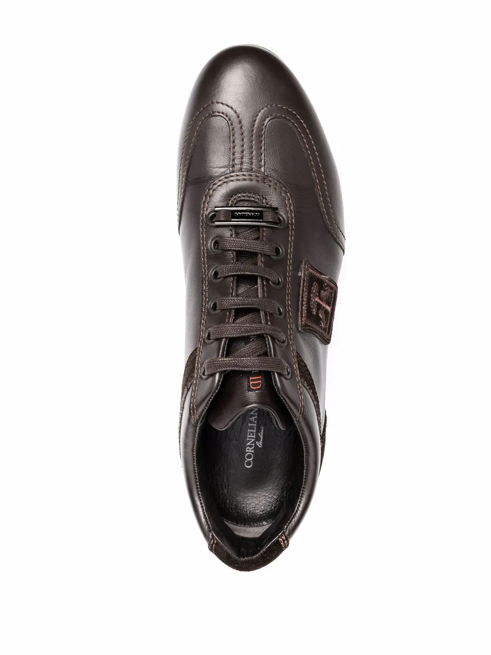 фото Corneliani кроссовки с нашивкой-логотипом