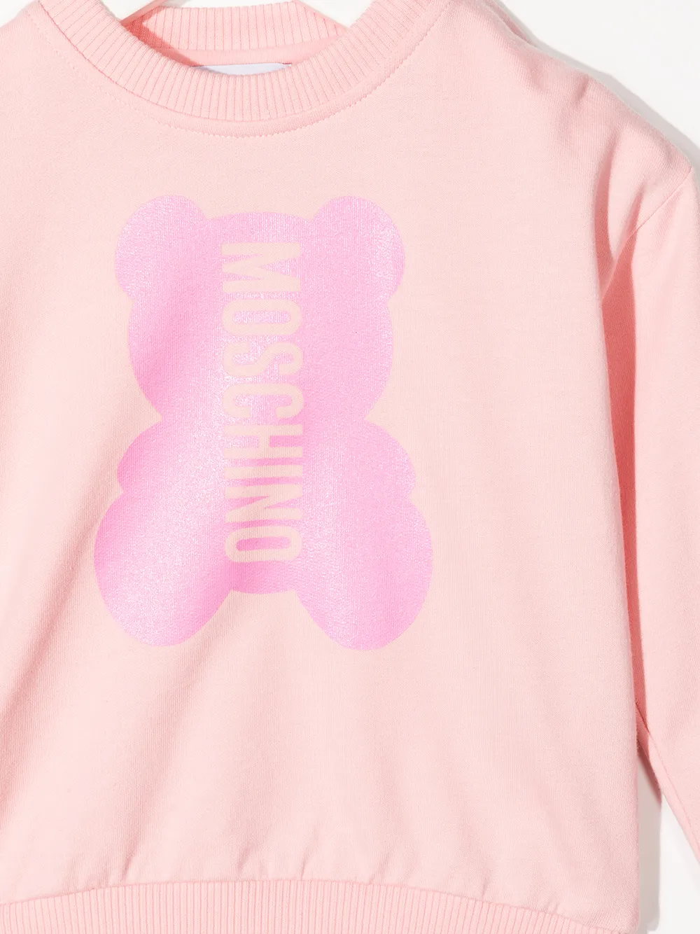 фото Moschino kids толстовка teddy с логотипом