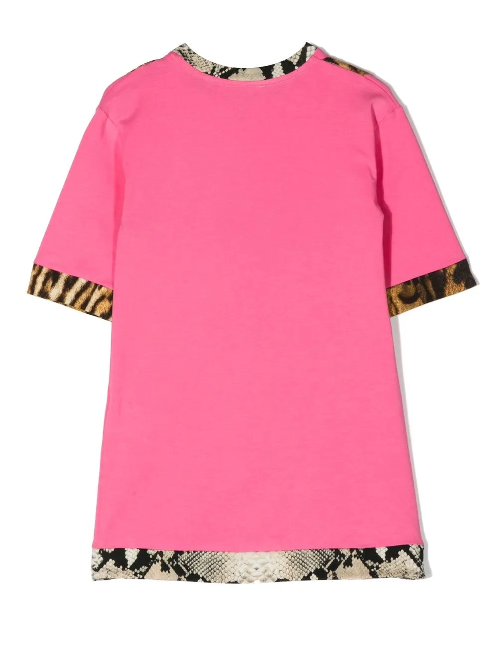 Roberto Cavalli Junior Jurk met dierenprint - Roze
