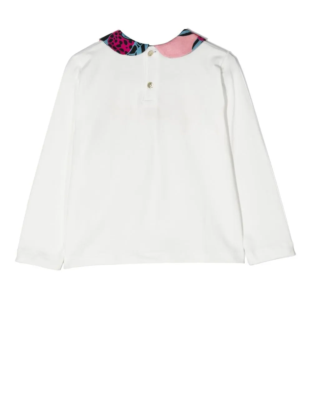 Roberto Cavalli Junior Top met Peter Pan kraag - Wit
