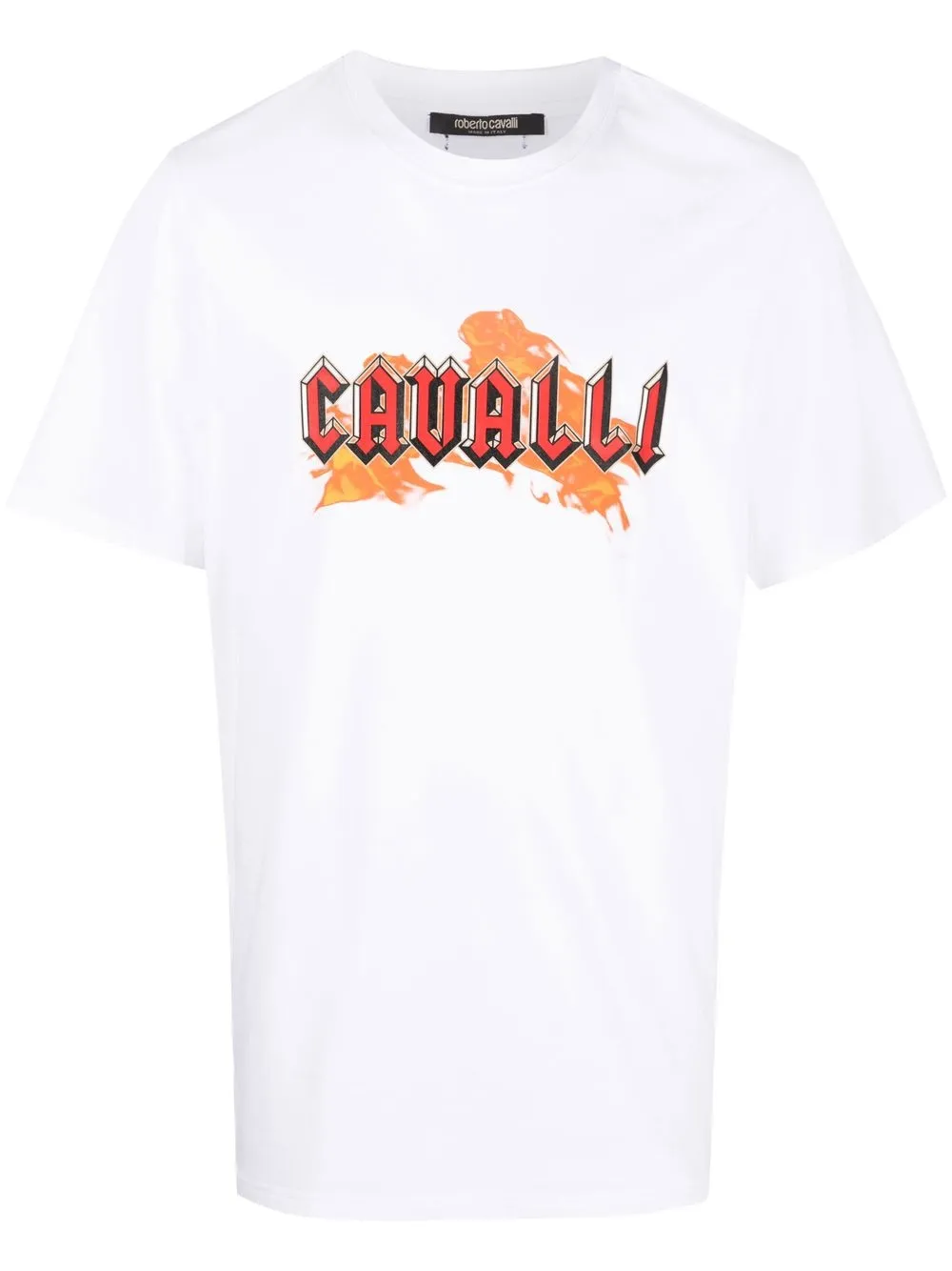

Roberto Cavalli playera con estampado gráfico - Blanco