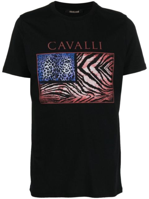 Roberto Cavalli graphic-print short-sleeve T-shirt - Farfetch