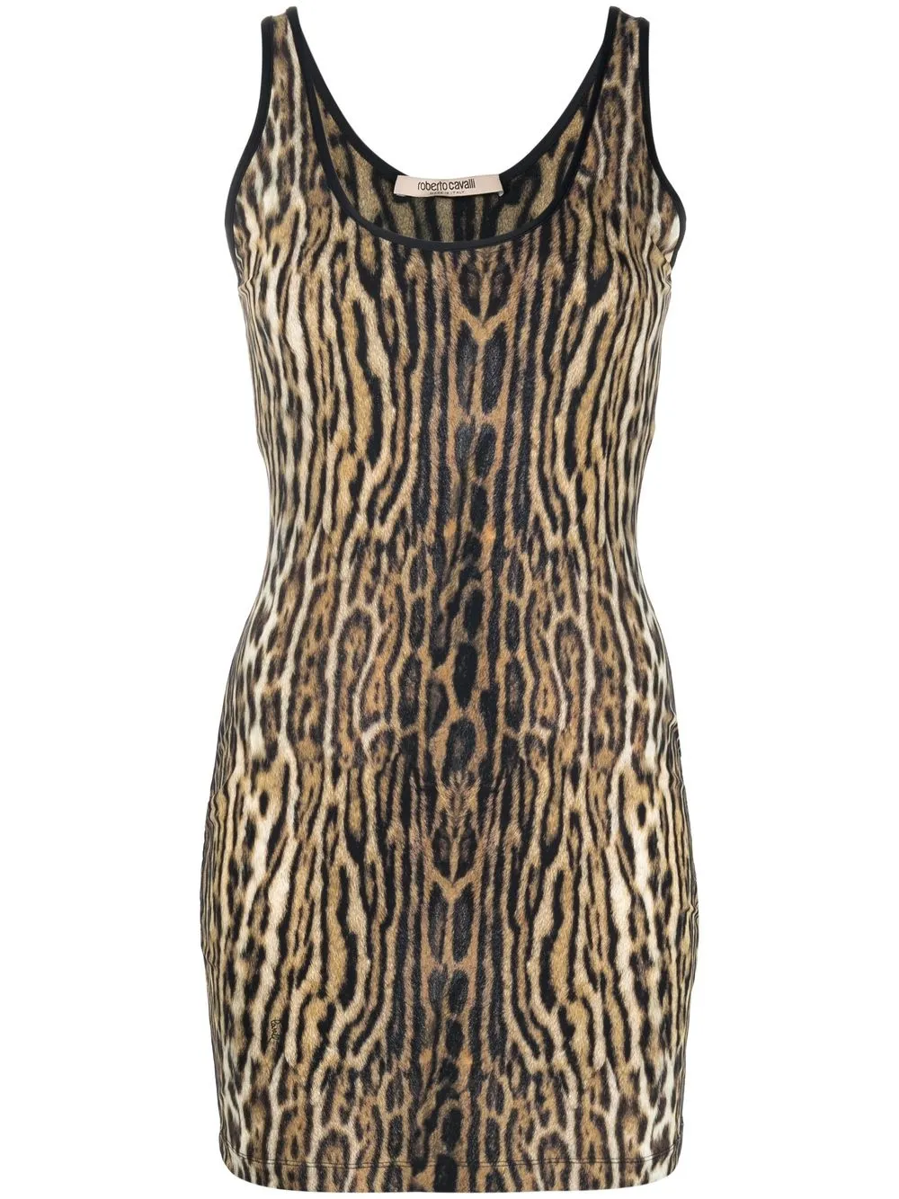 

Roberto Cavalli vestido midi con estampado de leopardo - Neutro