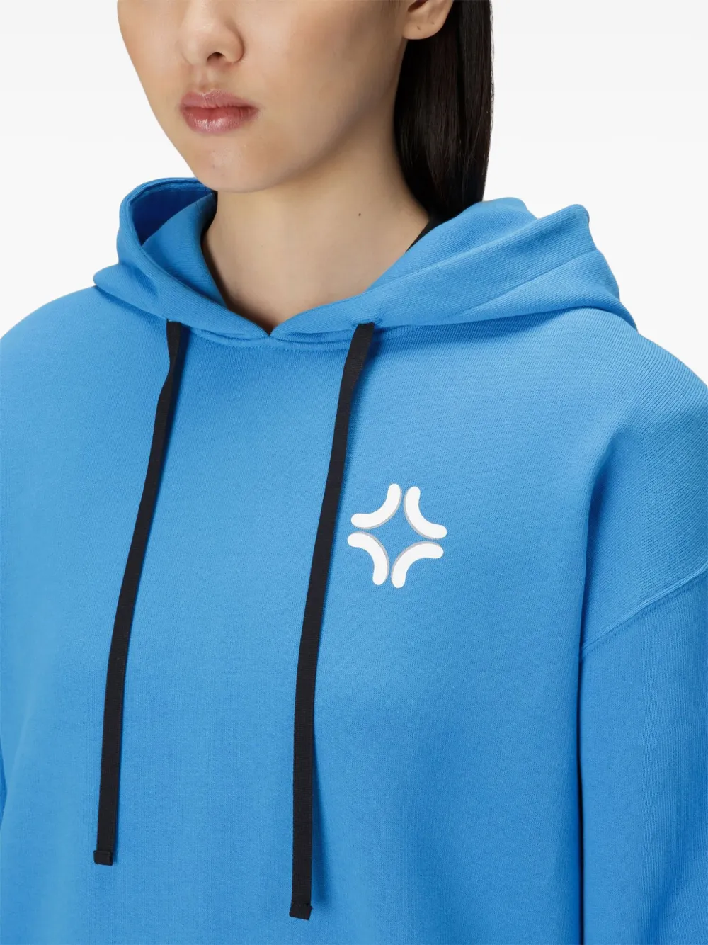 Bally Printed Hoodie In Blue