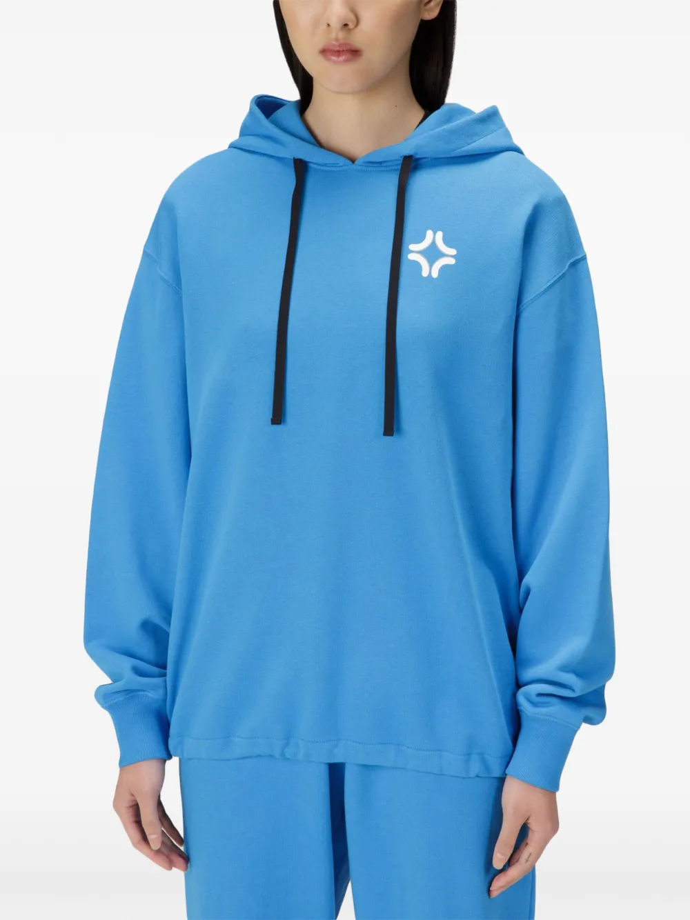 Bally Printed Hoodie In Blue