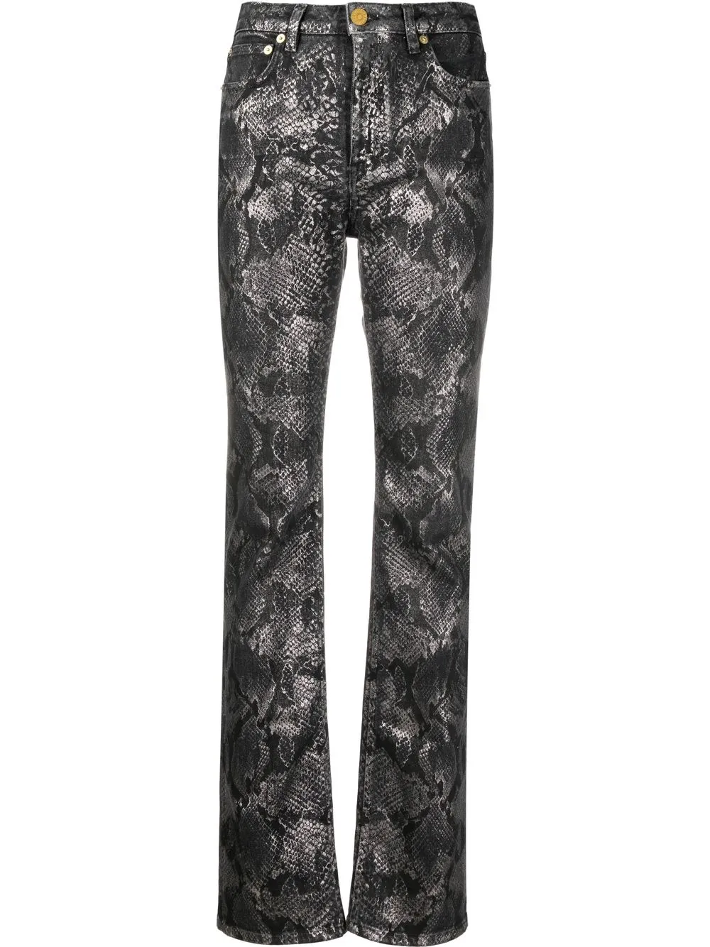 

Roberto Cavalli pantalones con estampado de piel de serpiente - Negro