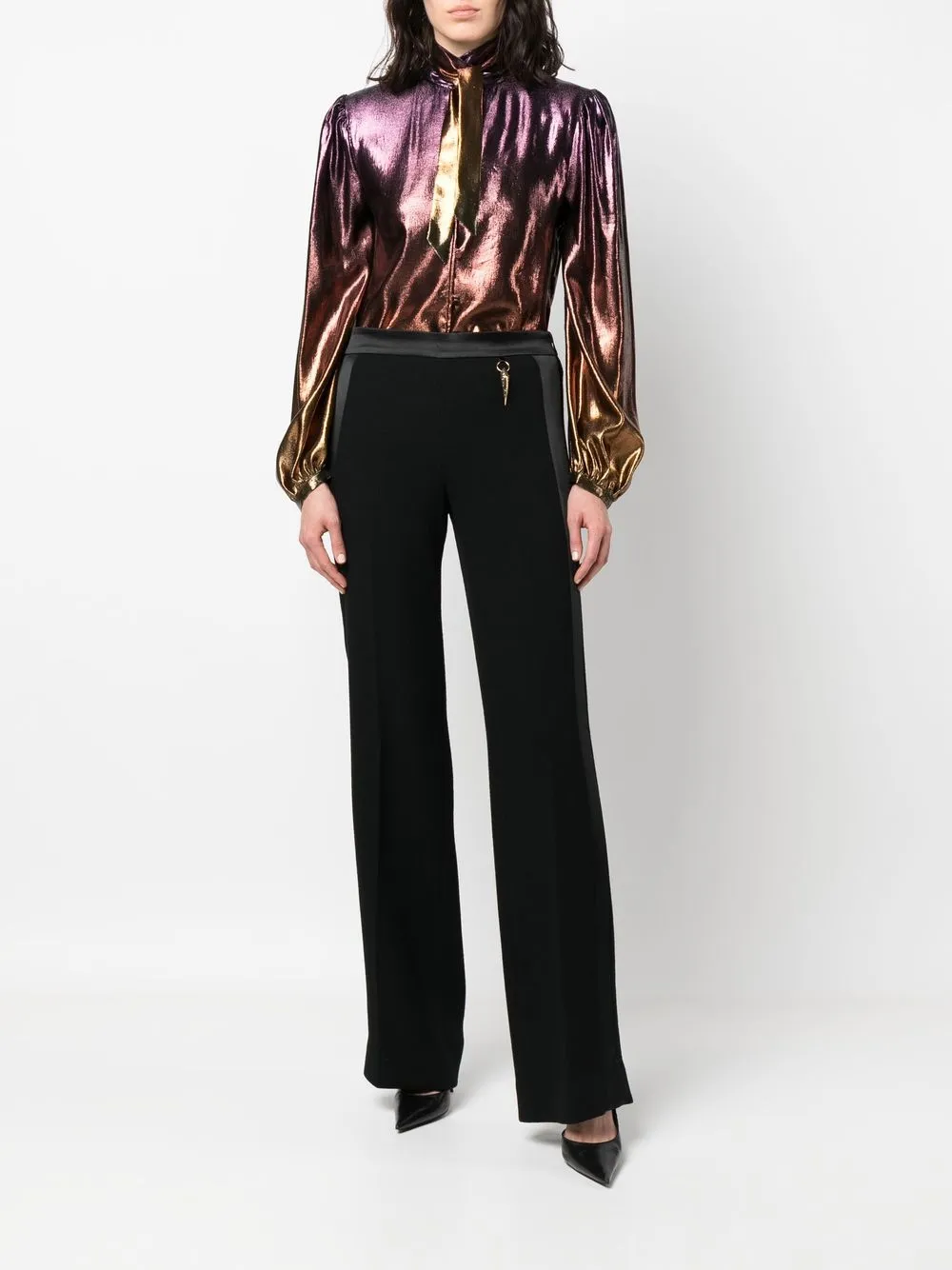Roberto Cavalli Metallic blouse - Beige