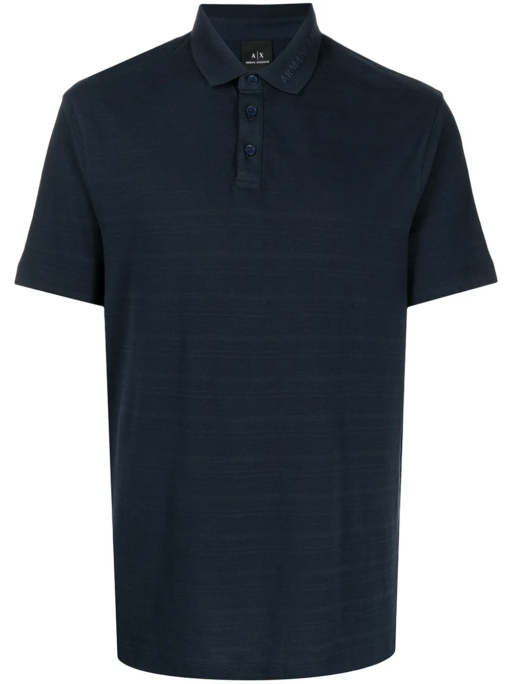 

Armani Exchange playera tipo polo con logo estampado - Azul