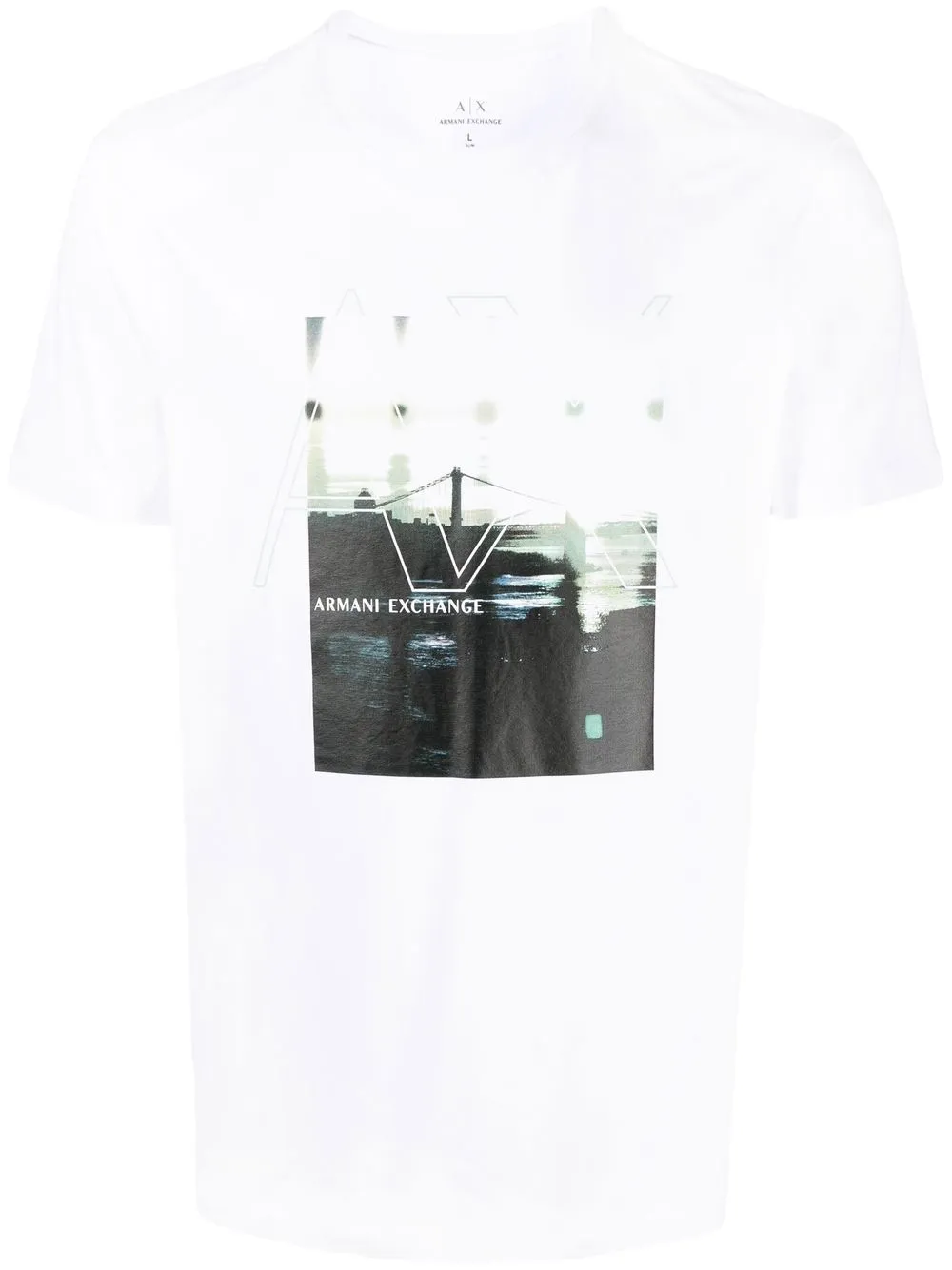 

Armani Exchange graphic-print short-sleeve T-shirt - White