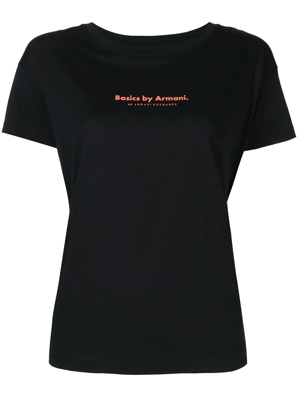 

Armani Exchange playera con logo estampado - Negro