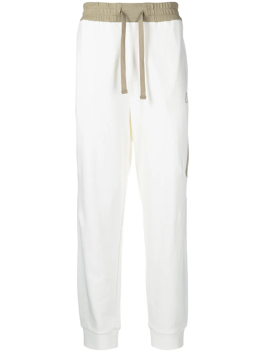 

Armani Exchange logo-patch track pants - White