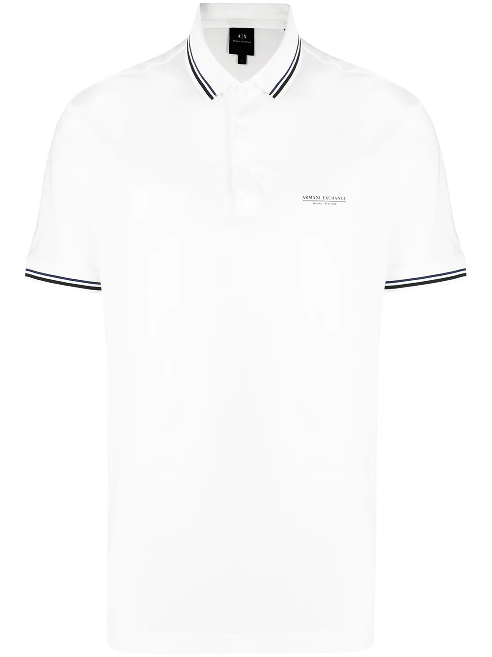 

Armani Exchange playera con logo estampado - Blanco