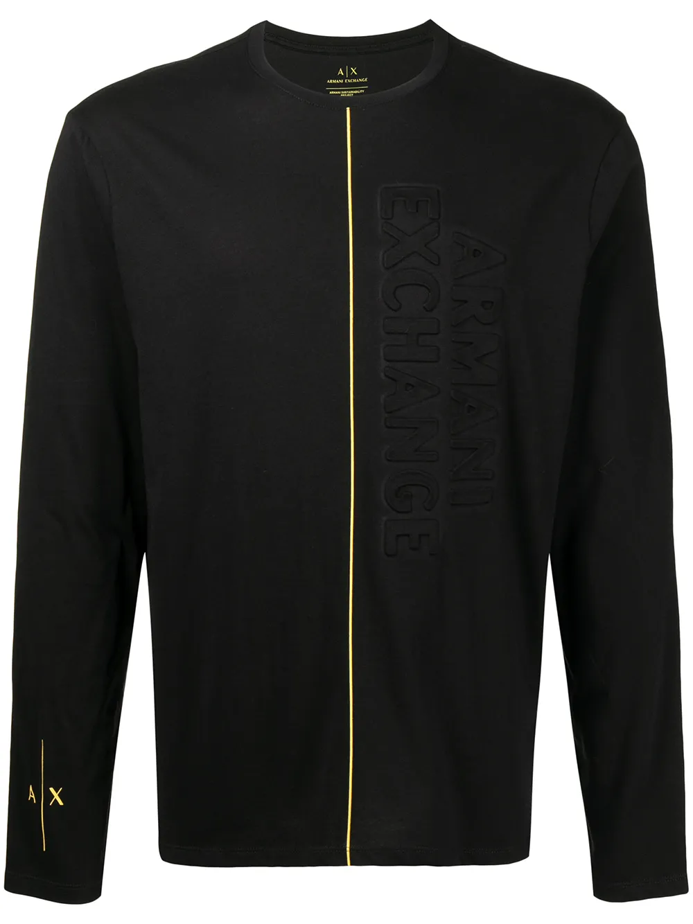 

Armani Exchange logo-print long-sleeve T-shirt - Black