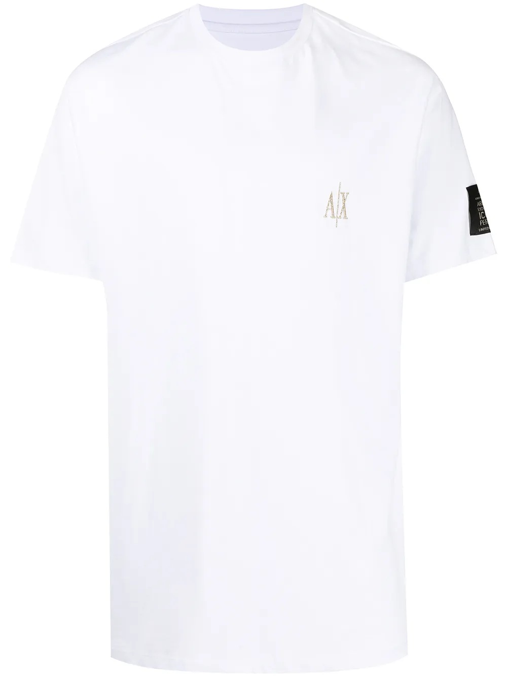 

Armani Exchange playera con logo bordado - Blanco