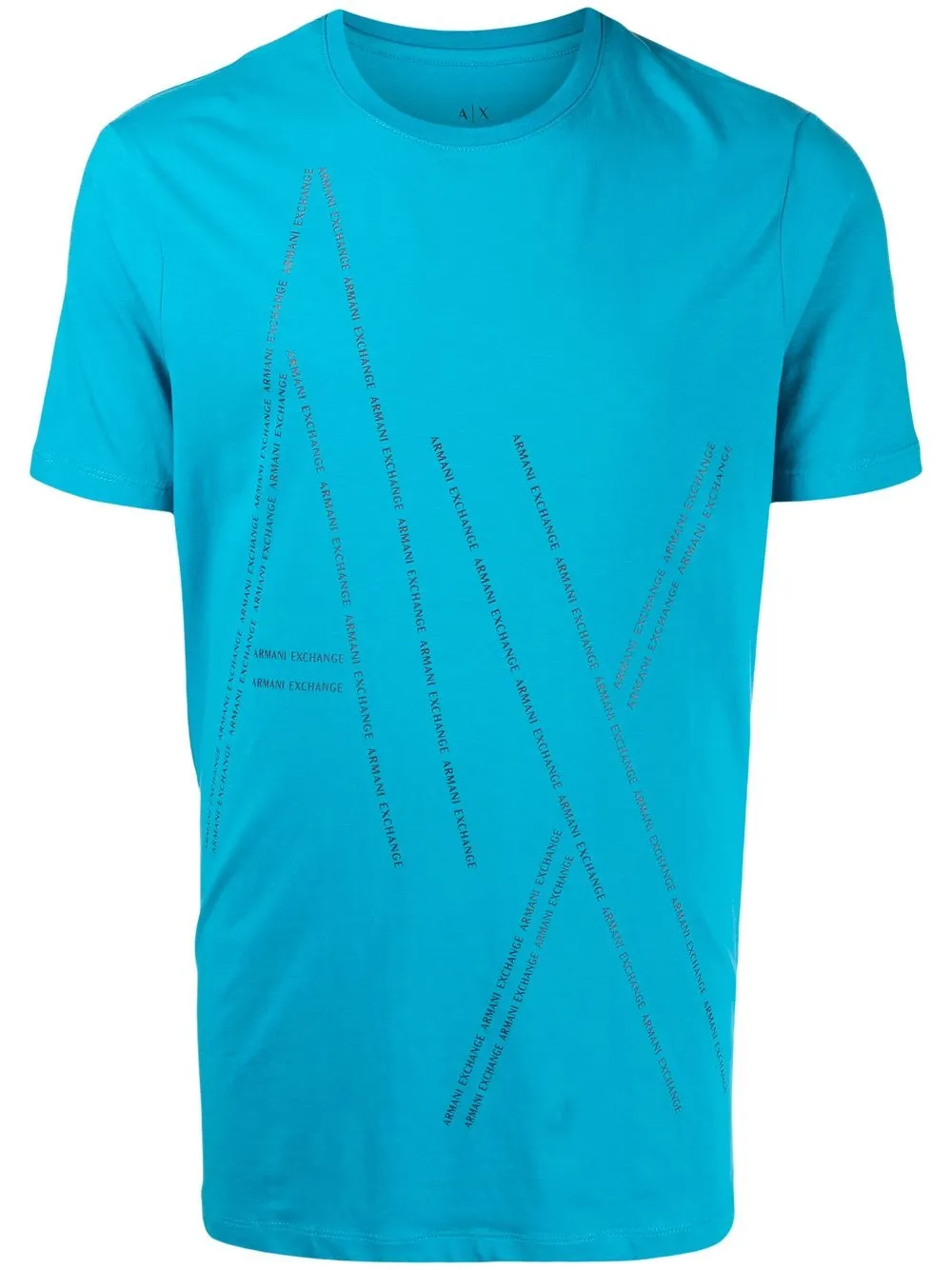 

Armani Exchange playera con logo estampado - Azul