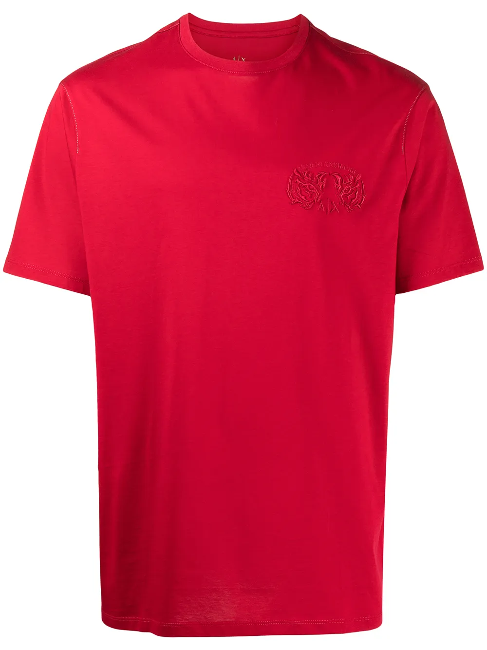 

Armani Exchange playera con logo bordado - Rojo