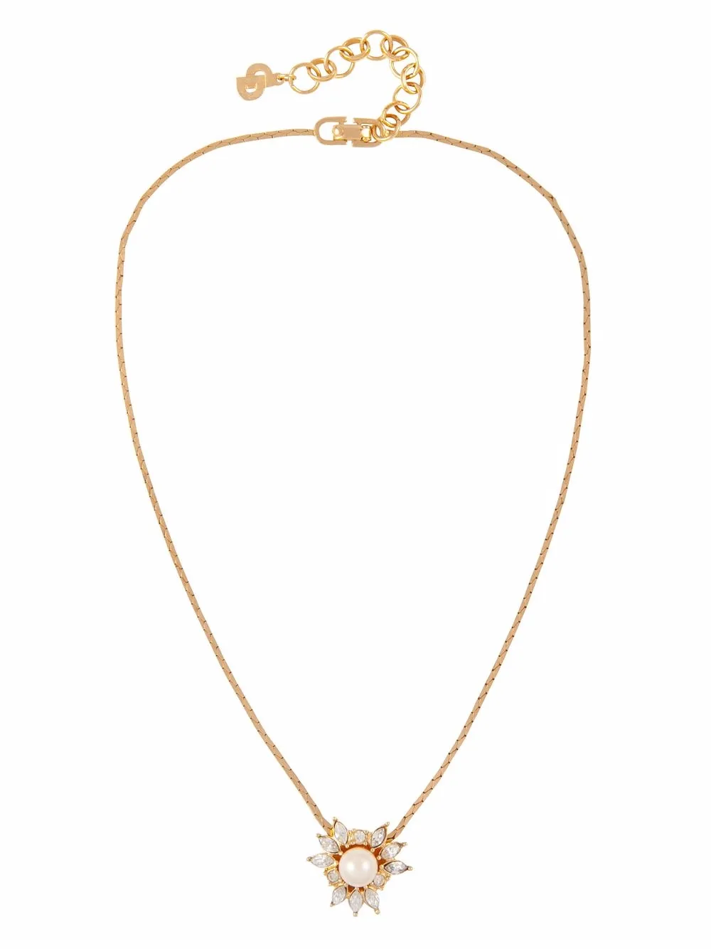 Christian Dior Pre-Owned 1980s pre-owned crystal-embellished necklace | Image 2