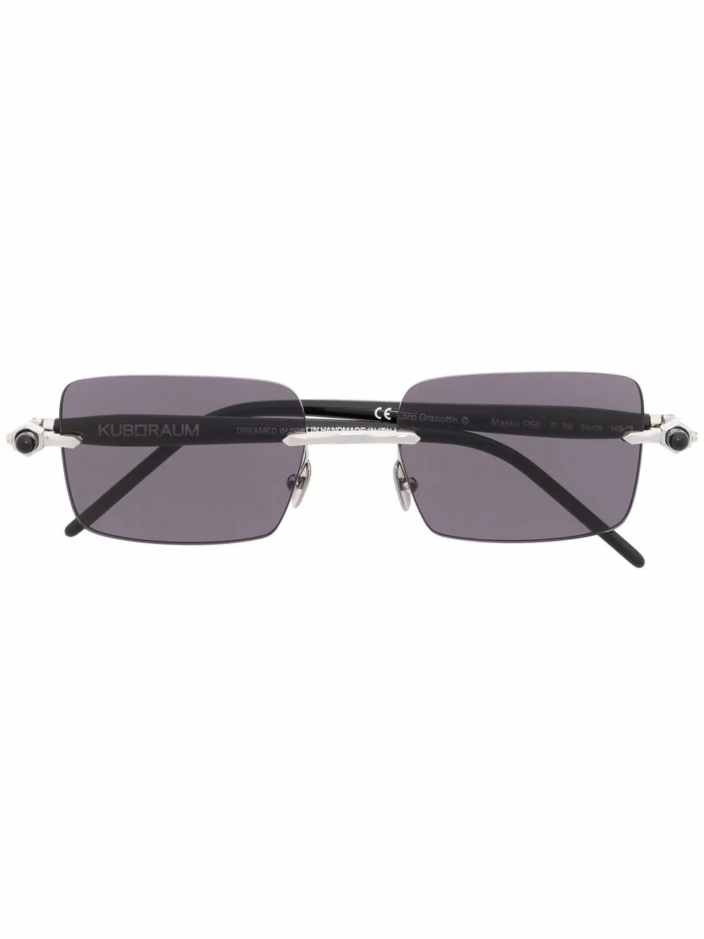 

Kuboraum rectangular frame sunglasses - Black