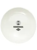 Neighborhood logo-print plate - White