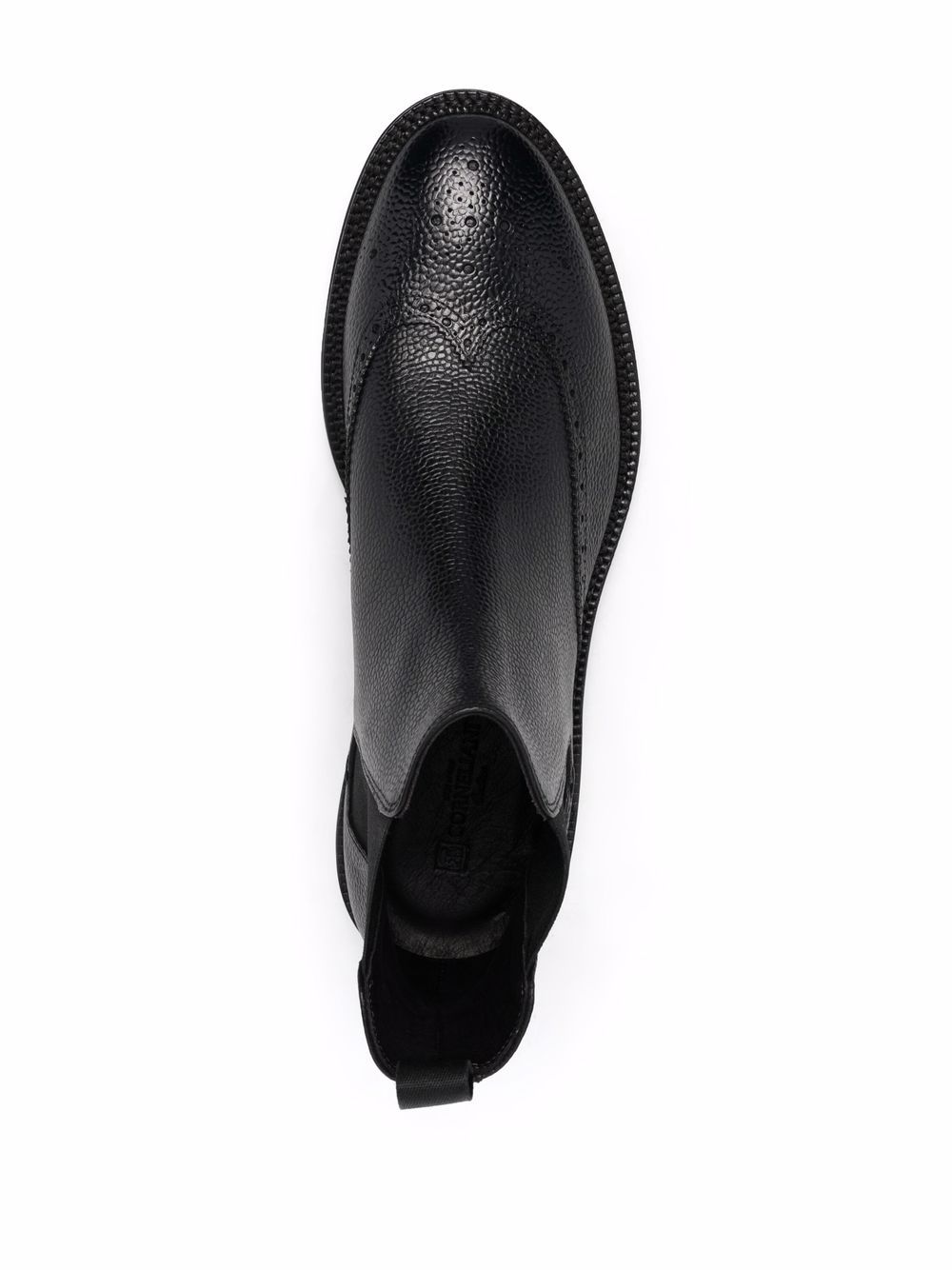 фото Corneliani ботинки челси из зернистой кожи