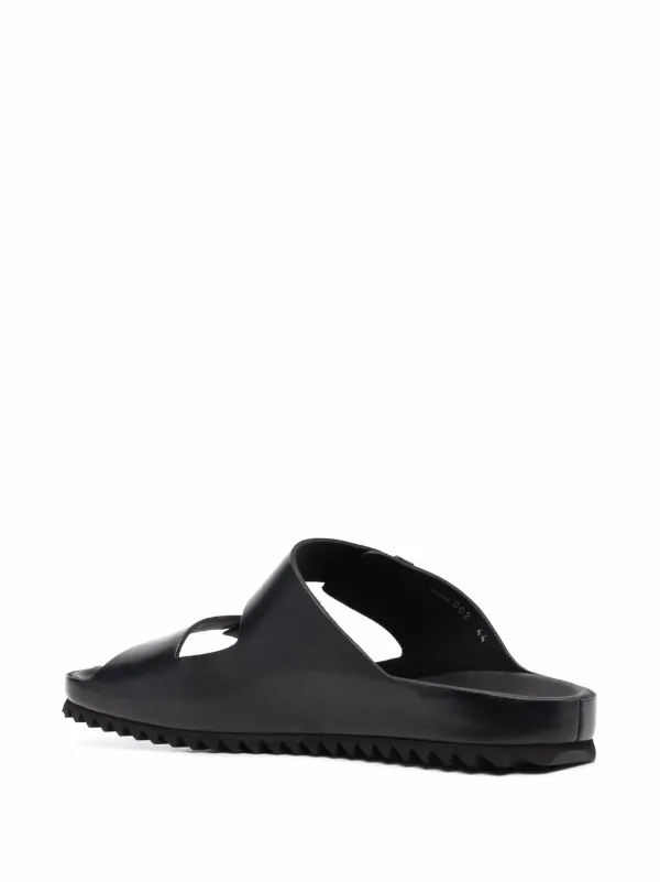 Officine Creative Double Strap Flat Sandals | Black | FARFETCH