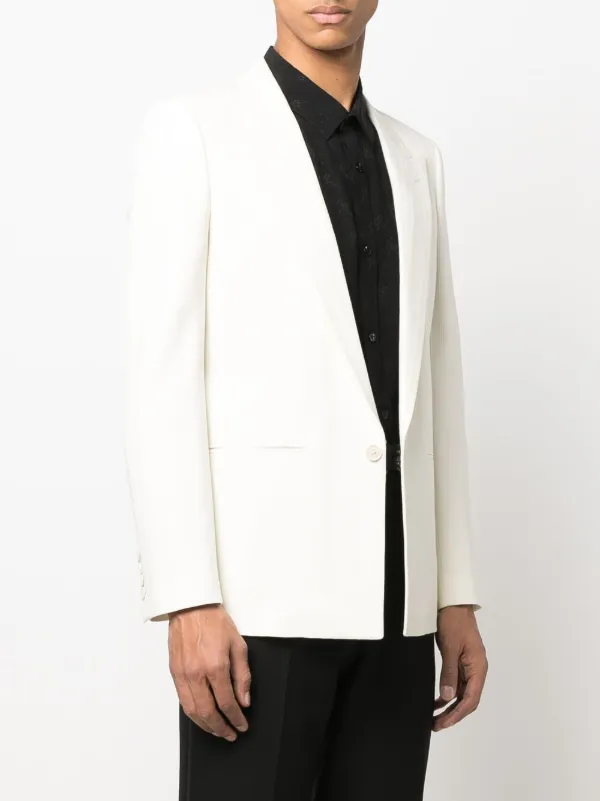 Saint Laurent single breasted Striped Blazer Farfetch