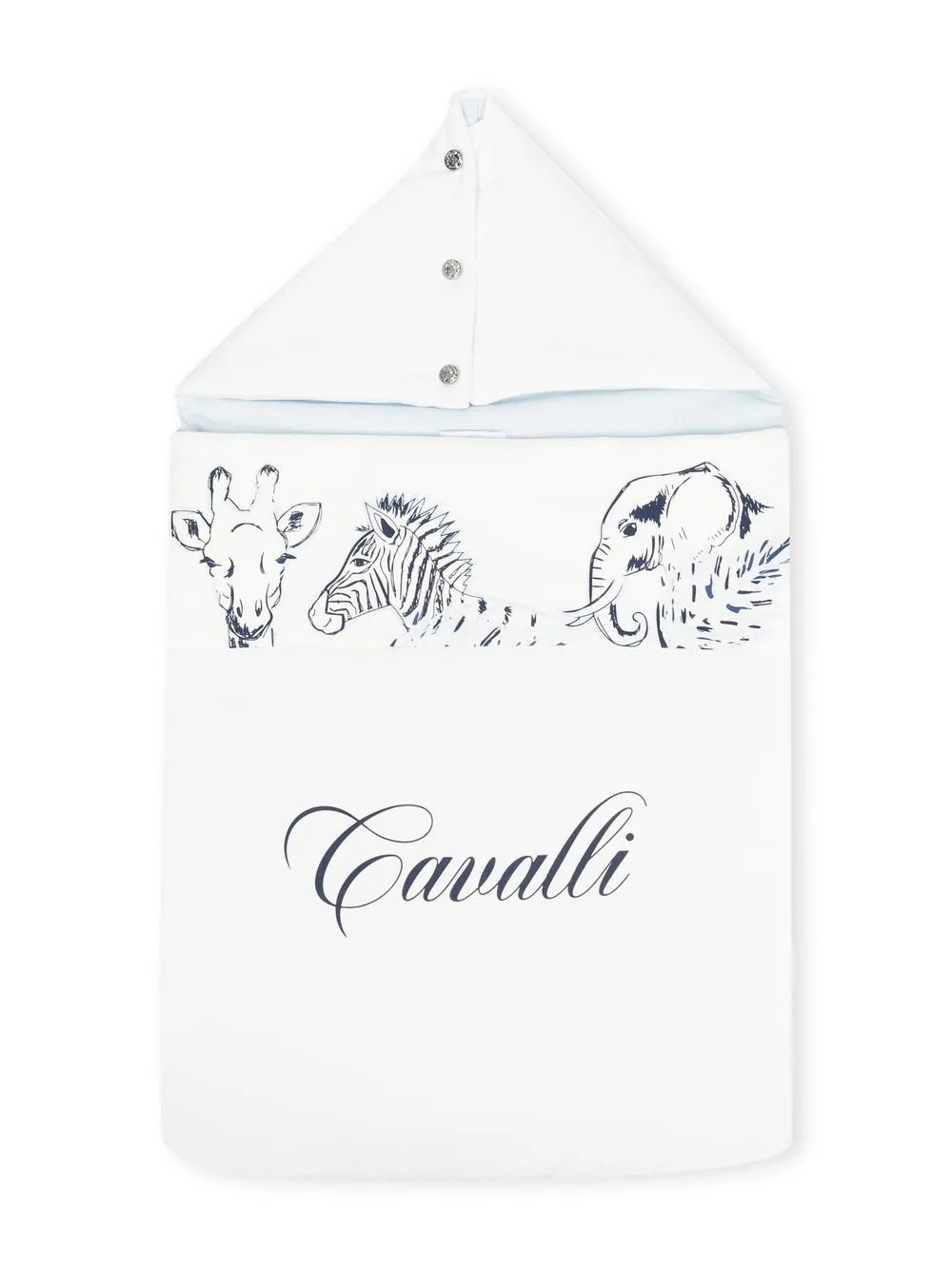 

Roberto Cavalli Junior nido con animal print - Blanco