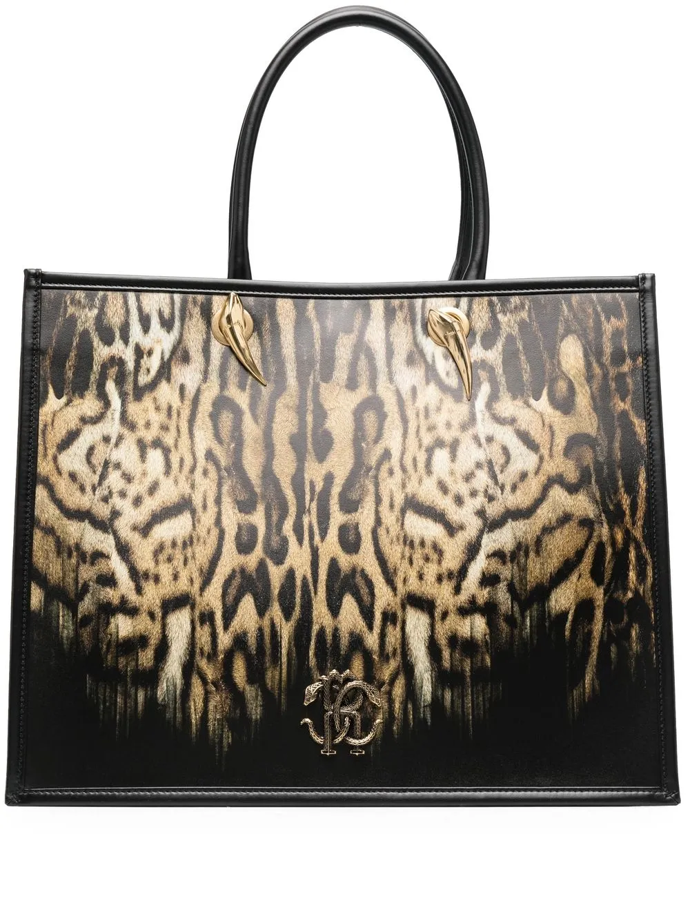 Roberto Cavalli leopard-print Tote Bag - Farfetch