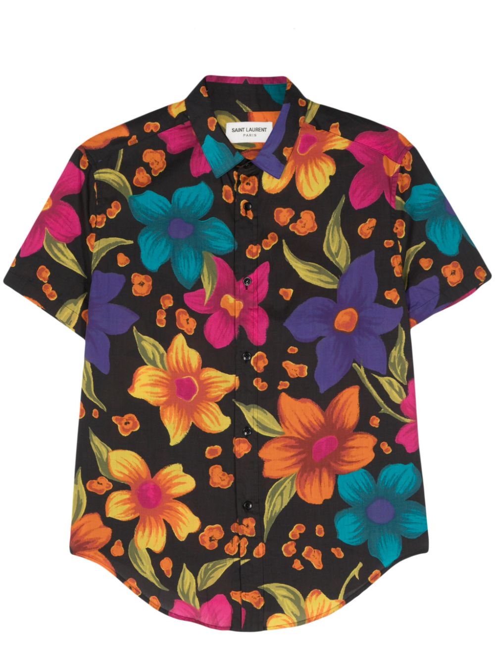 Saint Laurent floral-print shirt - Black