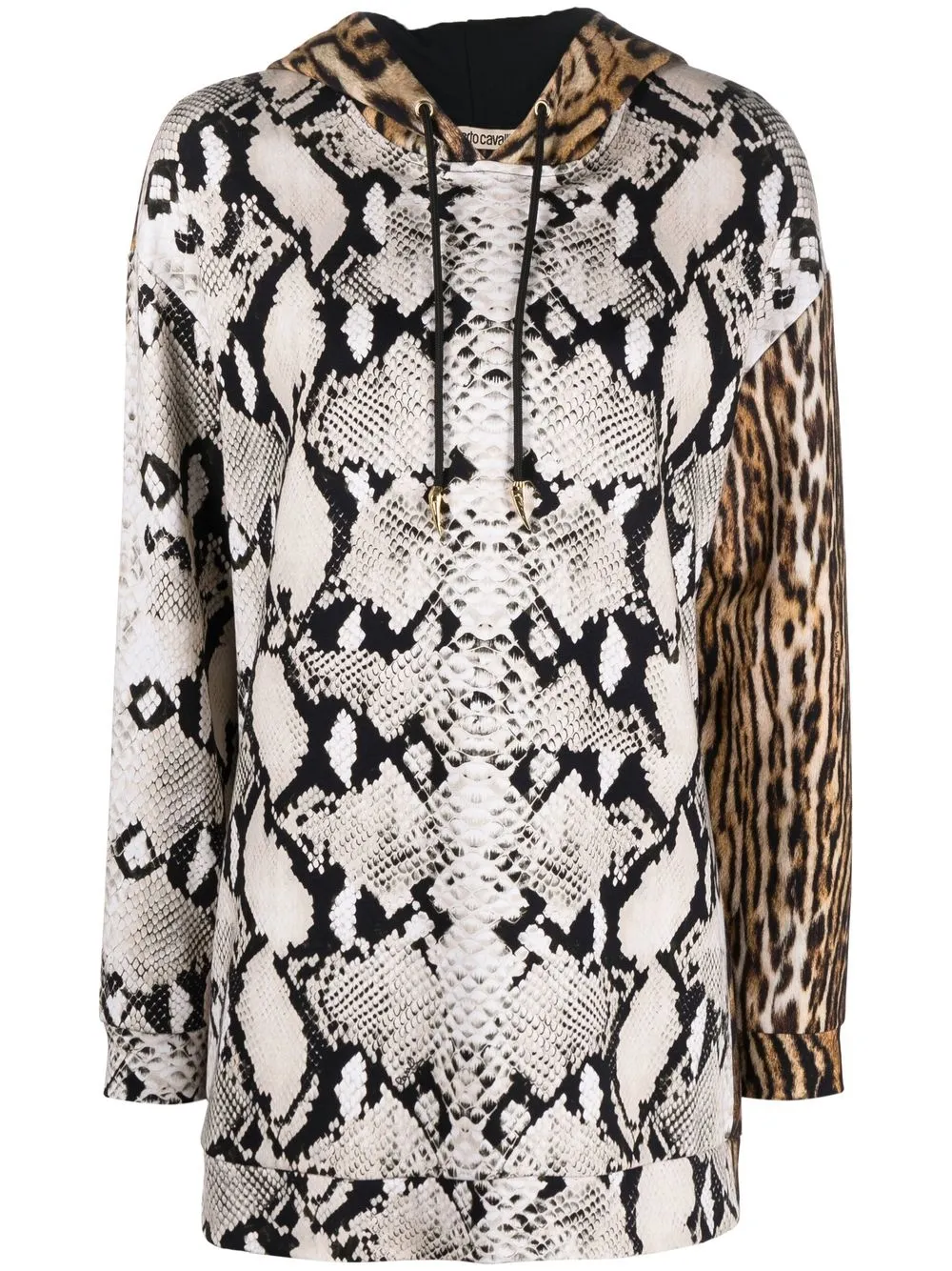 

Roberto Cavalli hoodie con animal print - Marrón