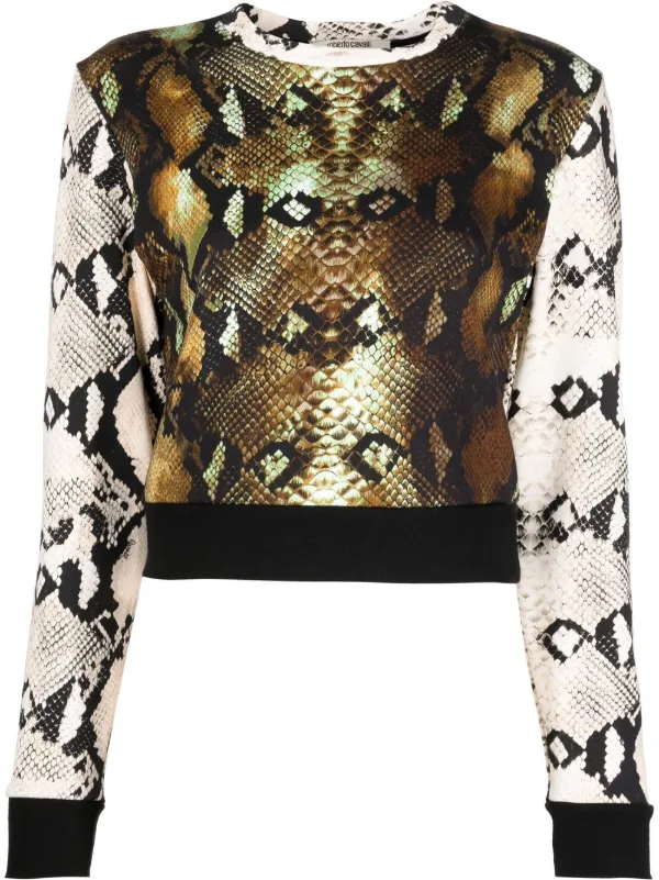 Roberto Cavalli snakeskin-print 