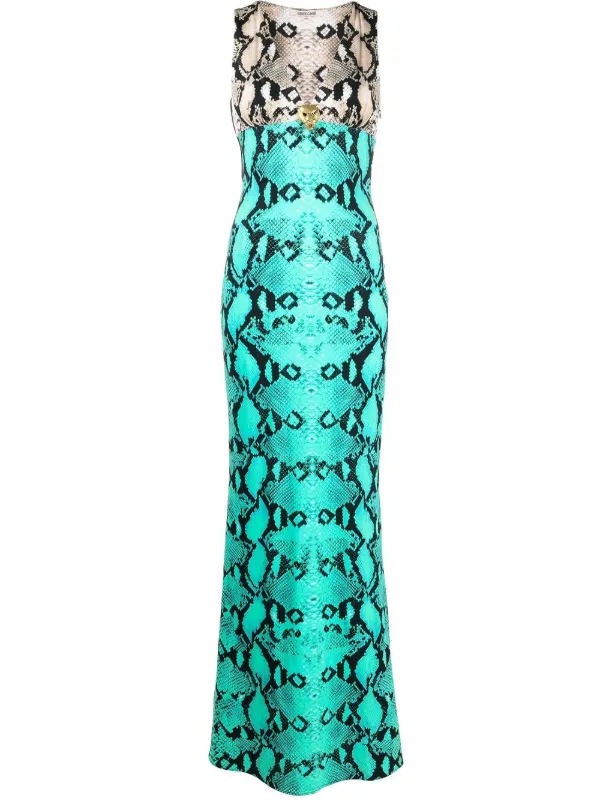 Snakeskin maxi top