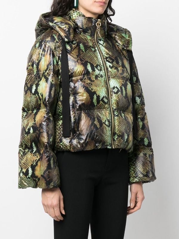 Snakeskin bubble clearance coat