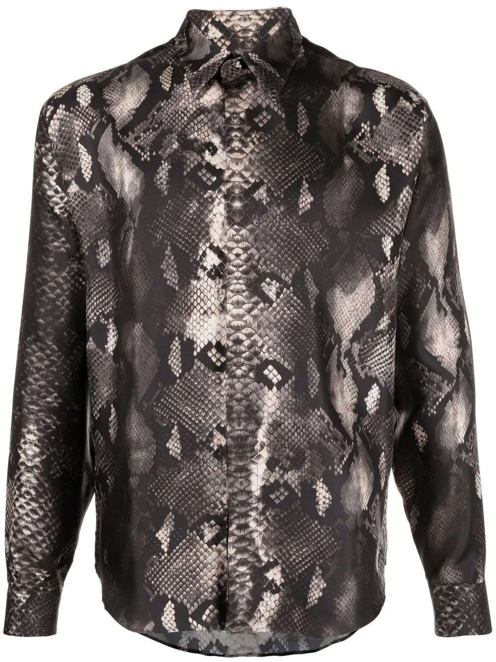 

Roberto Cavalli camisa con estampado de piel de serpiente - Negro