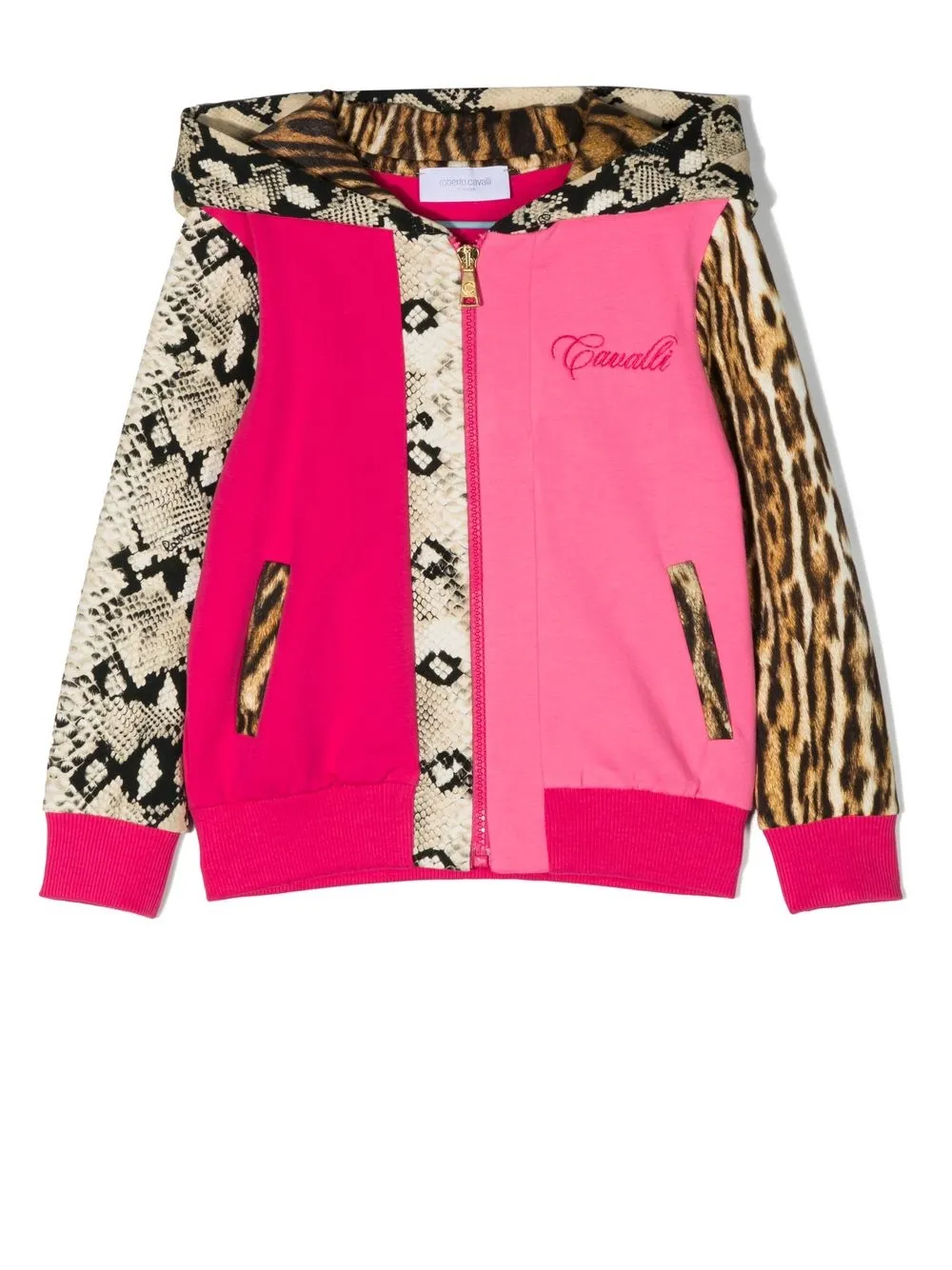 

Roberto Cavalli Junior sudadera con animal print - Rosado