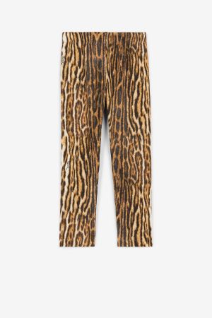 pantalon à imprimé léopard
