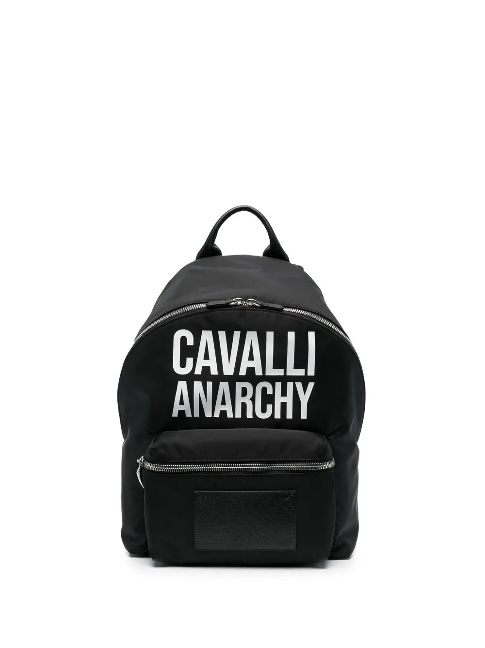 

Roberto Cavalli mochila con eslogan estampado - Negro