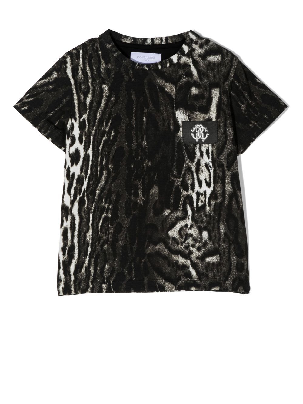 

Roberto Cavalli Junior playera con animal print - Neutro