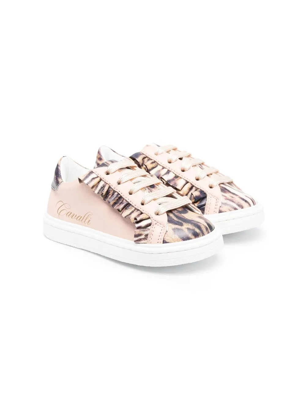 

Roberto Cavalli Junior tenis con animal print - Neutro