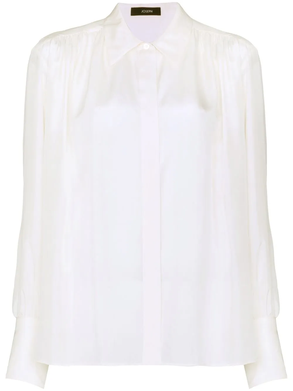 

JOSEPH long-sleeve silk Baylin blouse - Neutrals
