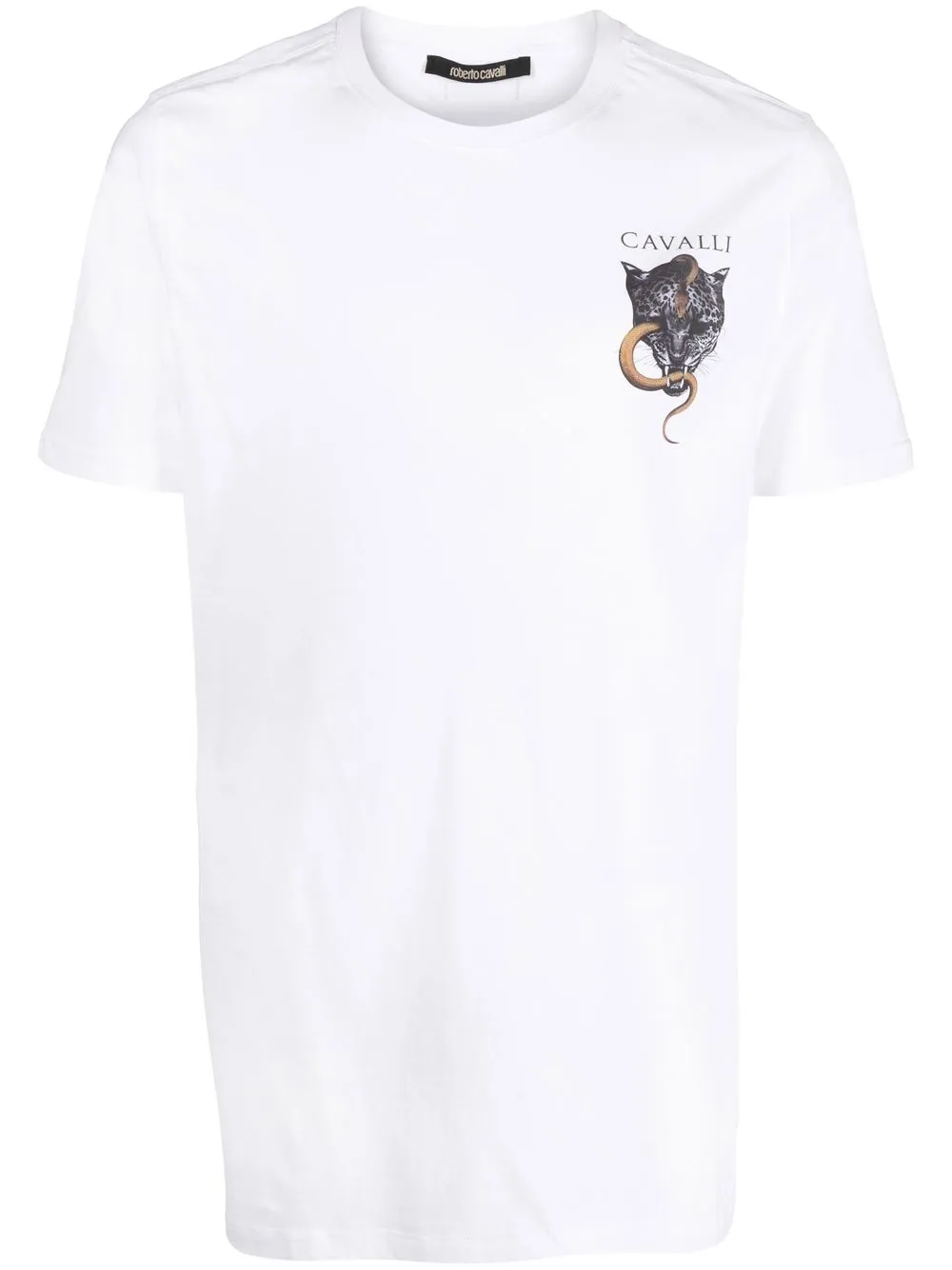 

Roberto Cavalli playera con pantera estampada - Blanco