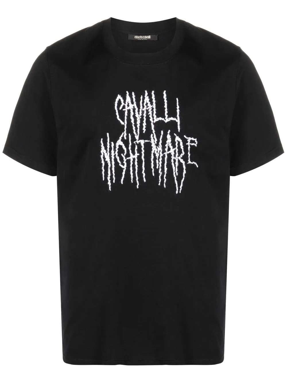 

Roberto Cavalli playera con estampado gráfico - Negro