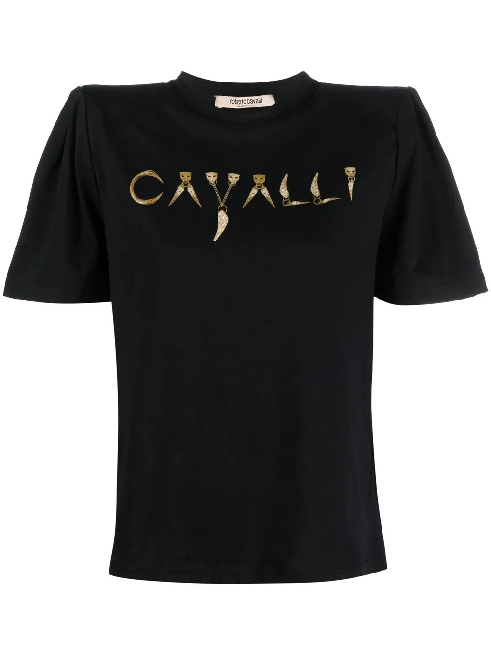 

Roberto Cavalli logo-print T-shirt - Black