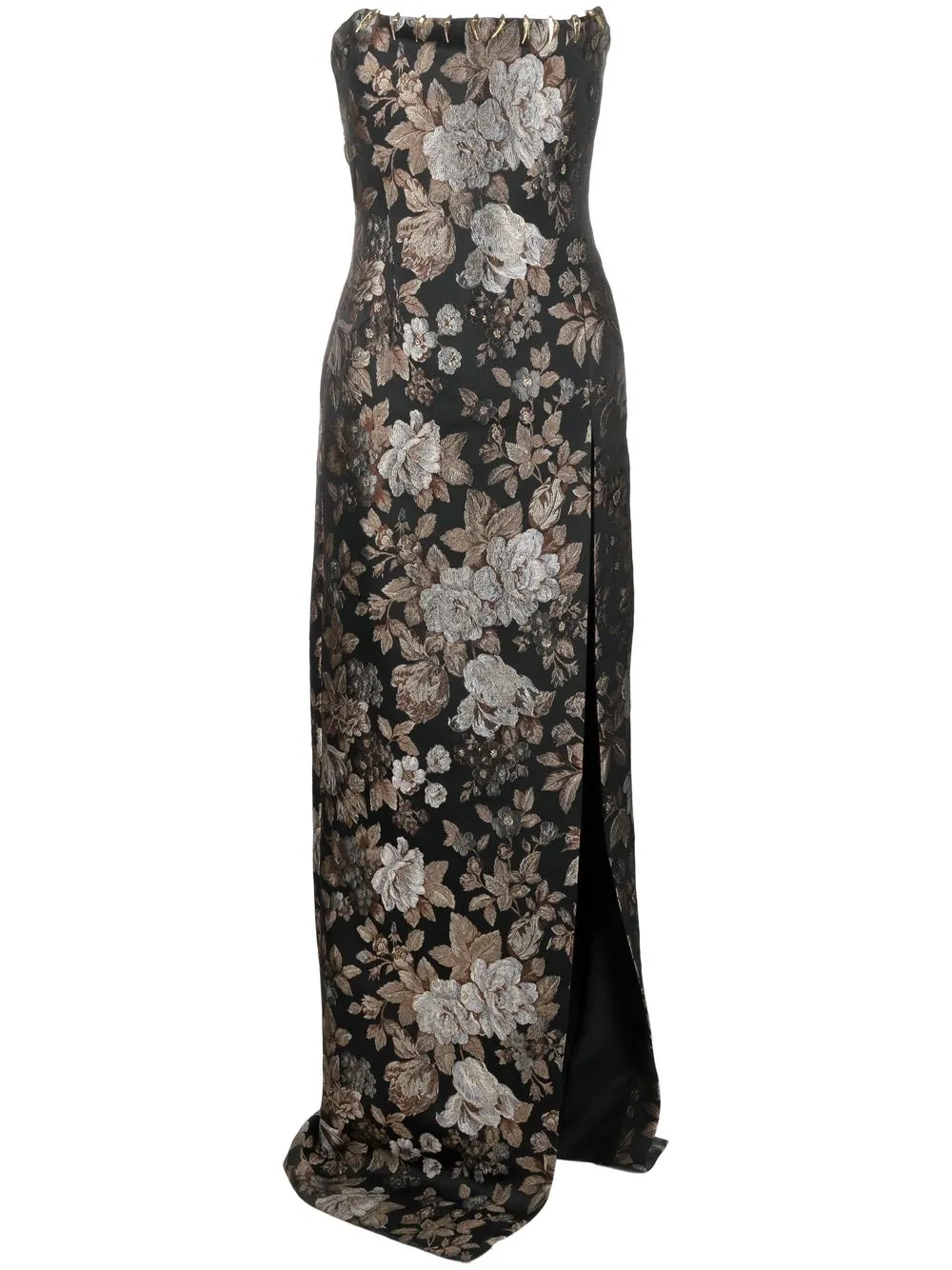 

Roberto Cavalli Tiger Tooth strapless dress - Black