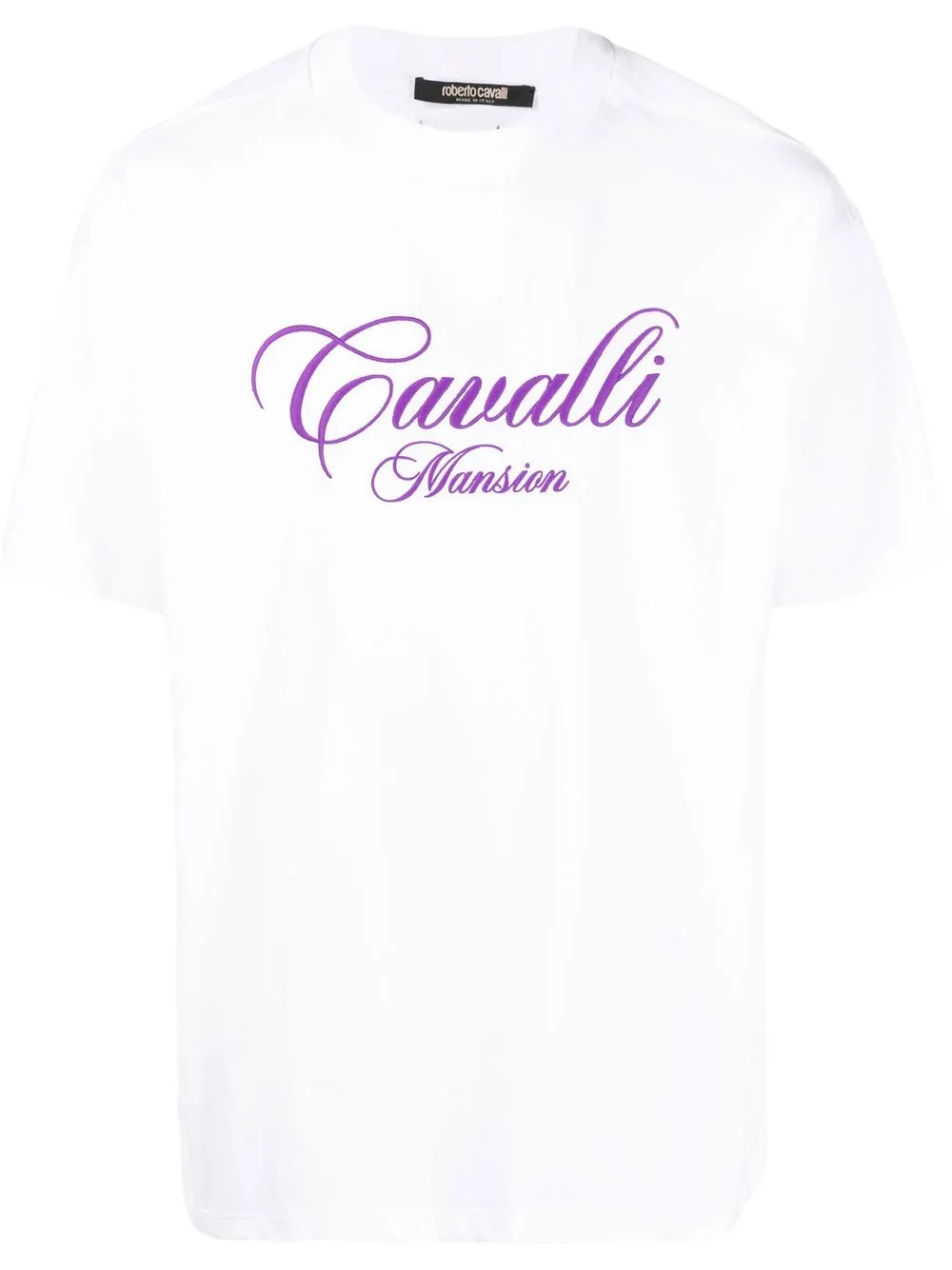 

Roberto Cavalli logo-embroidered T-shirt - White